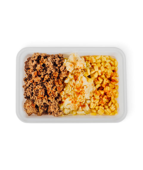 Pâté chinois au boeuf déconstruit
