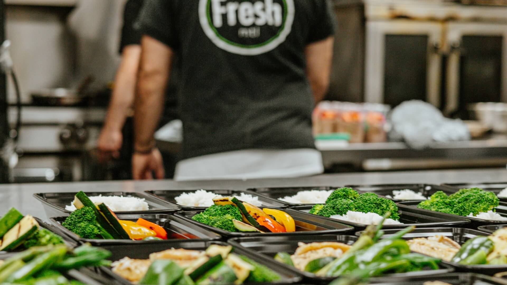 Corporate catering Montreal office lunch spread by FreshMTL